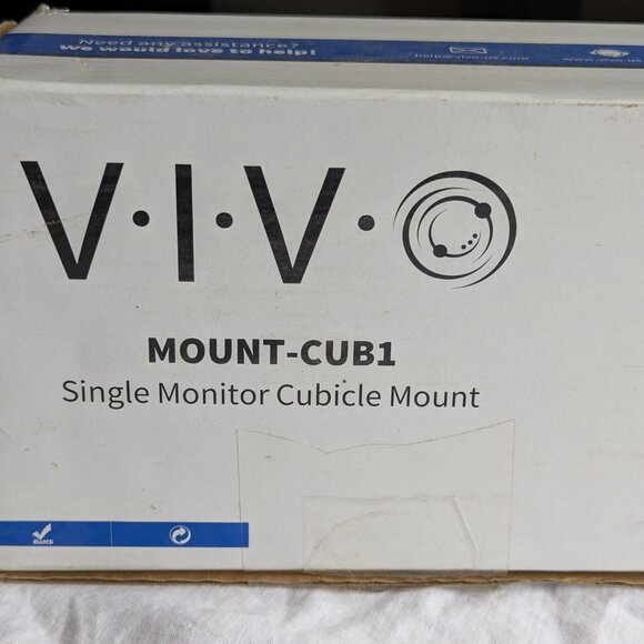 VIVO Single Monitor Cubicle mount home office computer screen holder MOUNT-CUB1 - Picture 4 of 14